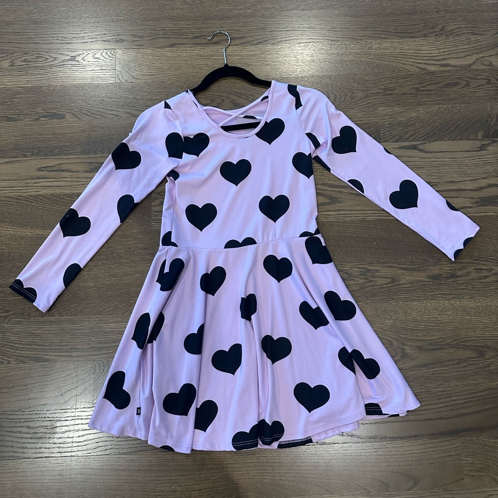 Pixielane Pink Heart Kids Dress